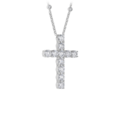 Колье с бриллиантами, белое золото