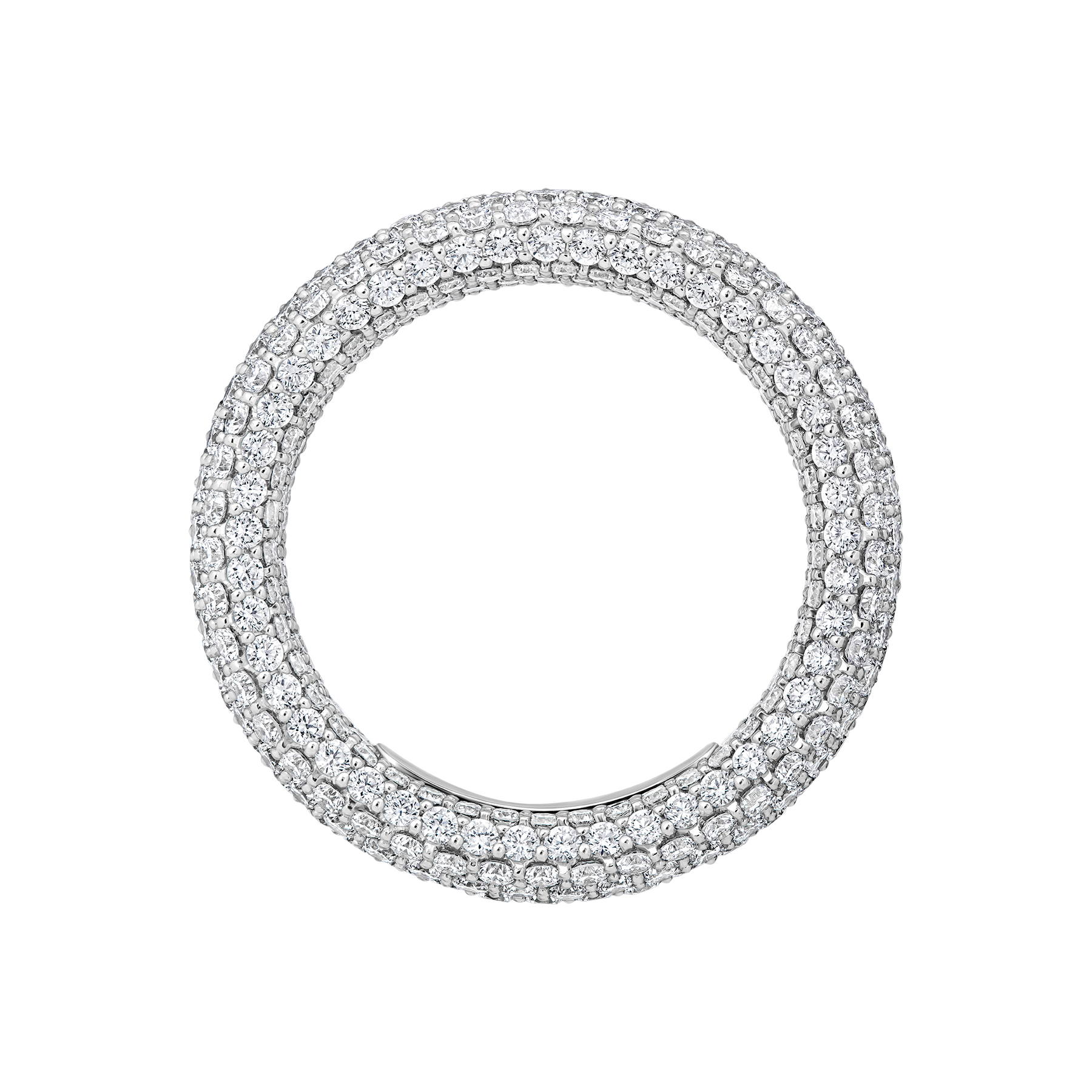 Кольцо с бриллиантами, белое золото