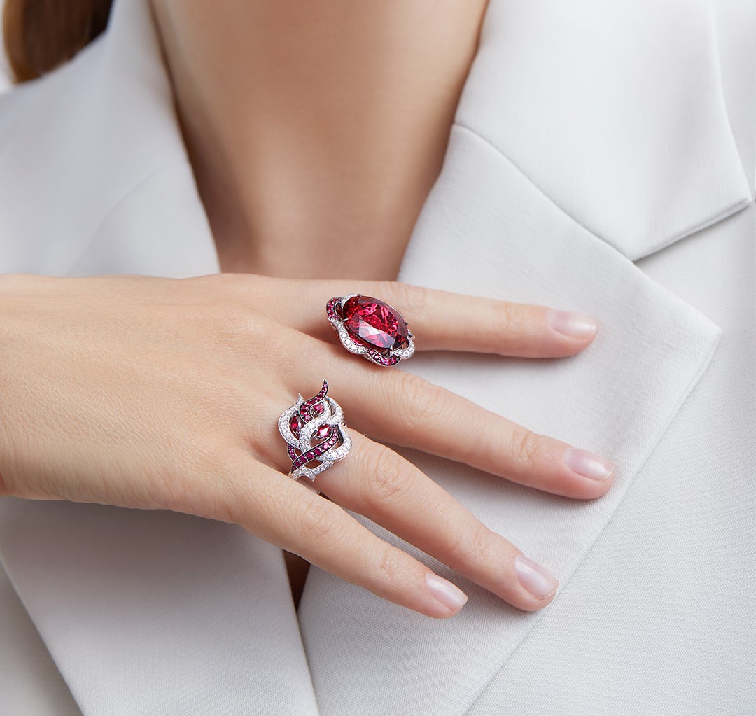 ювелирные украшения с турмалином рубеллитом